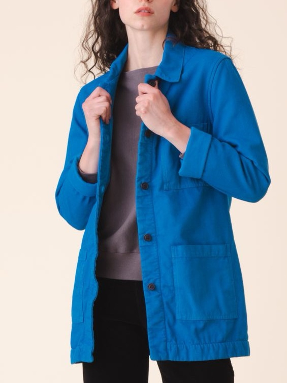 Prairie Underground Teal Button-Front Utility Jacket